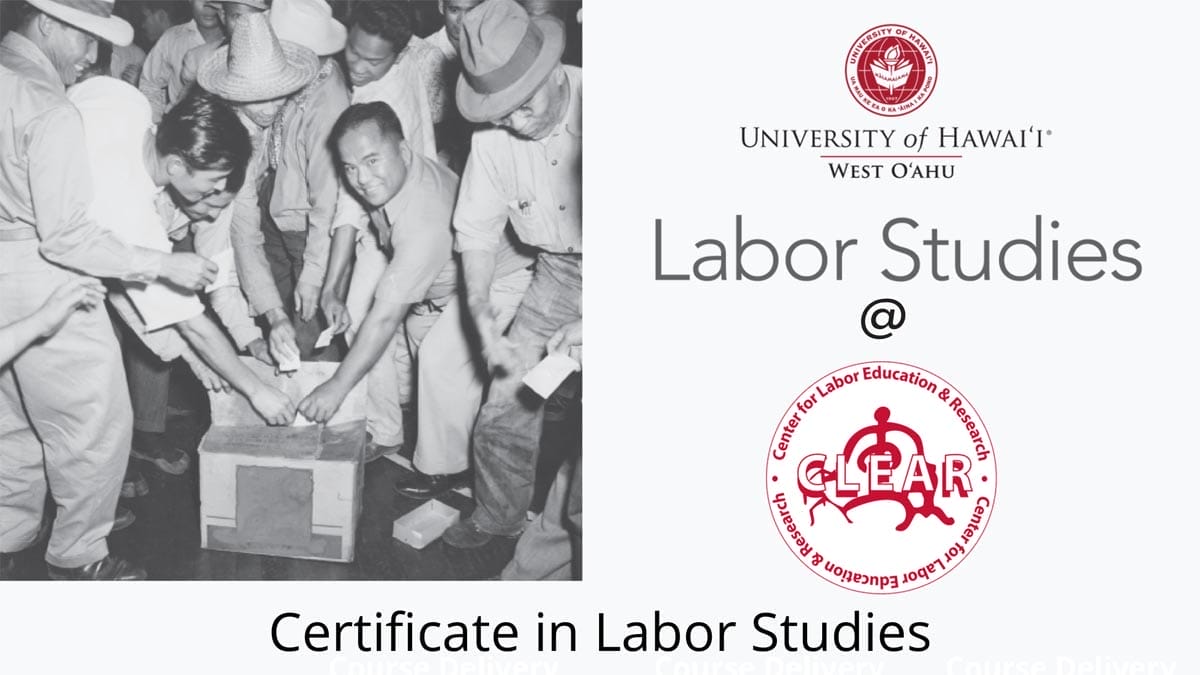 University of Hawaii Labor Studies Certificate